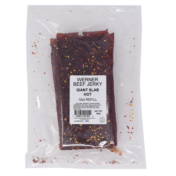 Hot And Spicy Tagged Beef Jerky Werner Gourmet Meat Snacks 4800