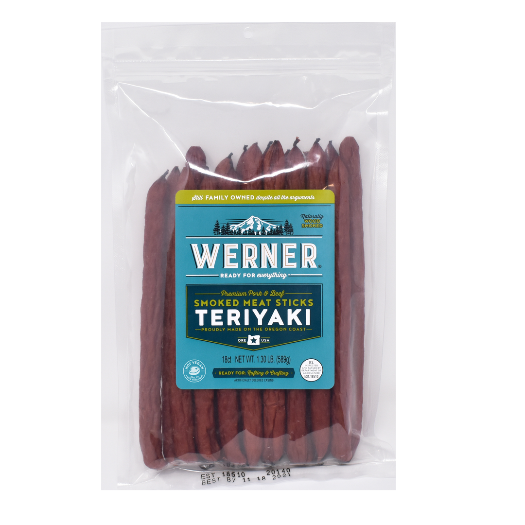 Premium Smoked Meat Sticks Bulk Bags – Werner Gourmet Meat Snacks