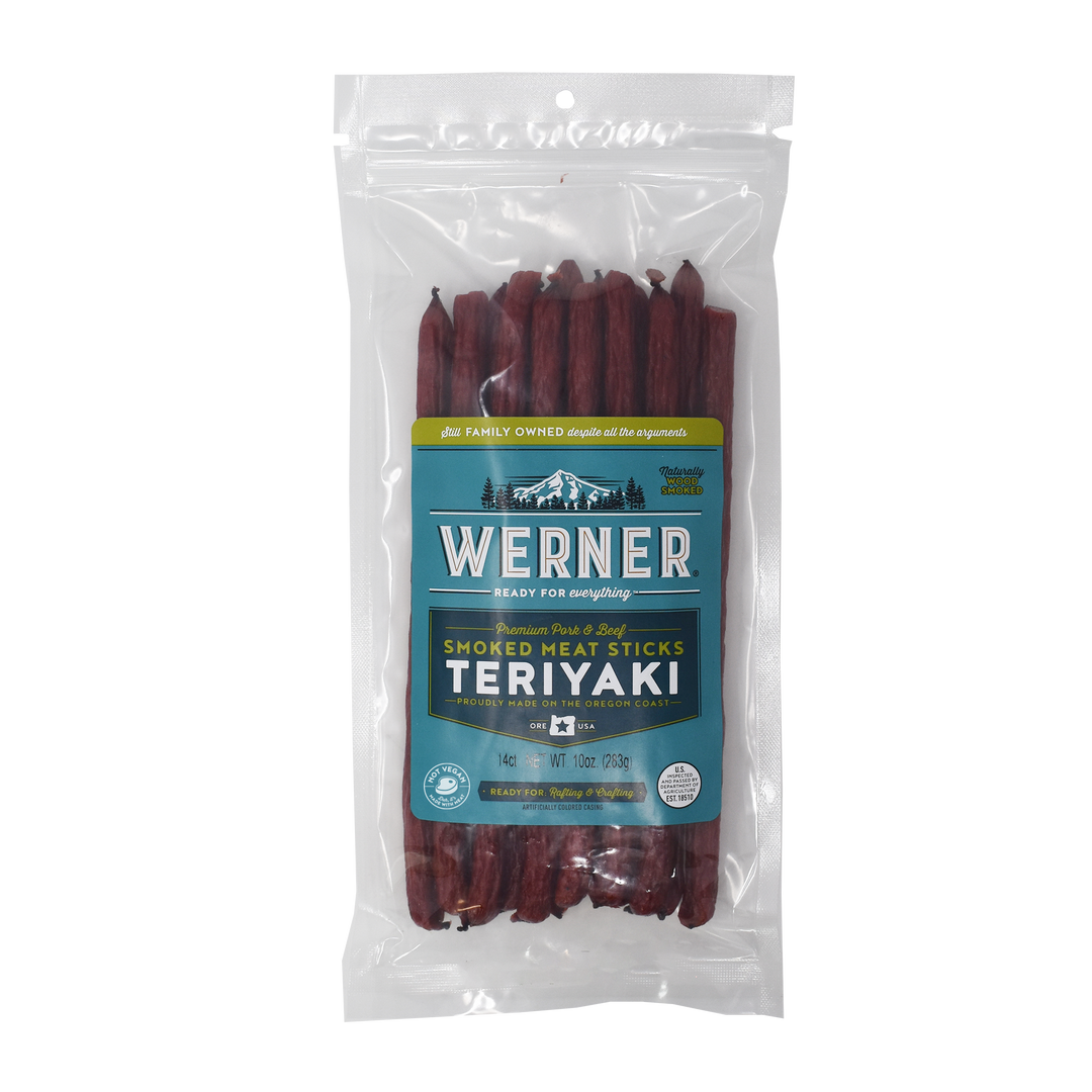 Premium Smoked Meat Sticks Bulk Bags – Werner Gourmet Meat Snacks