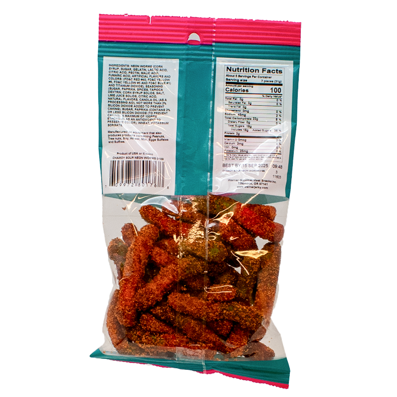 Chamoy Sour Neon Worms