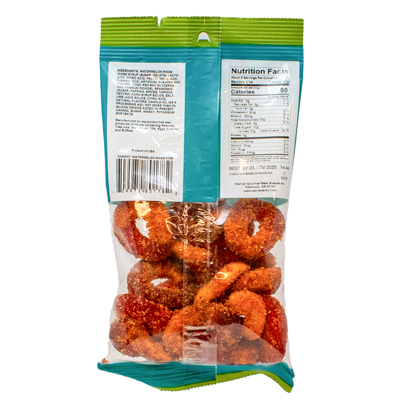 Chamoy Watermelon Rings