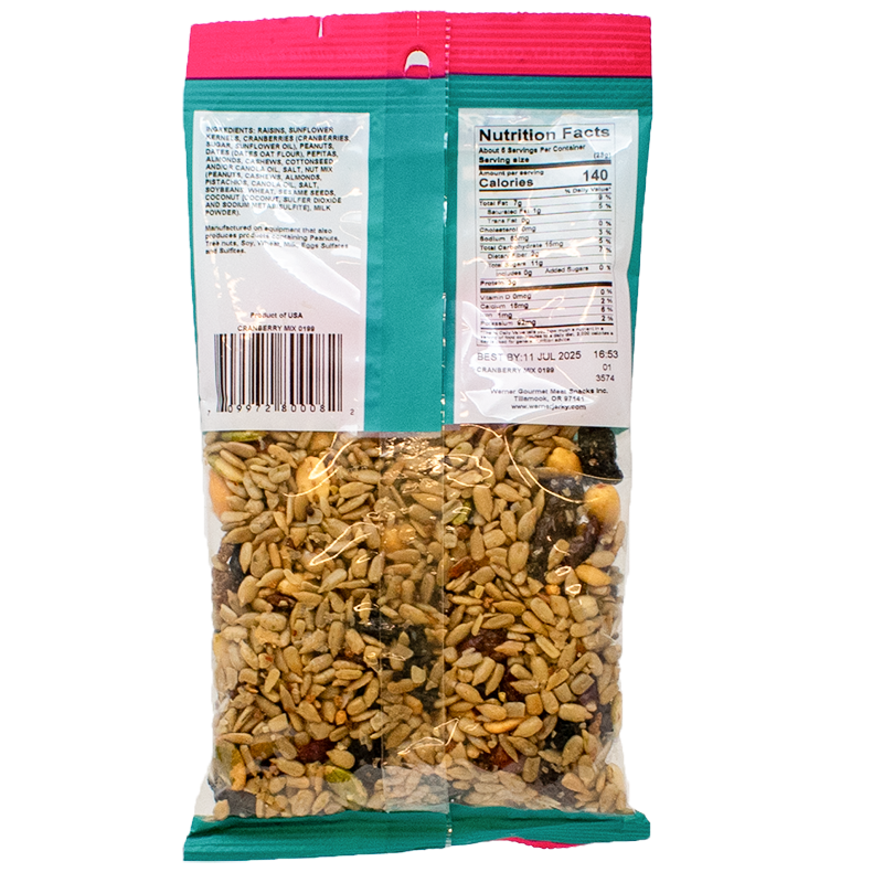Cranberry Trail Mix – Werner Gourmet Meat Snacks Cranberry Trail Mix – Werner Gourmet Meat Snacks