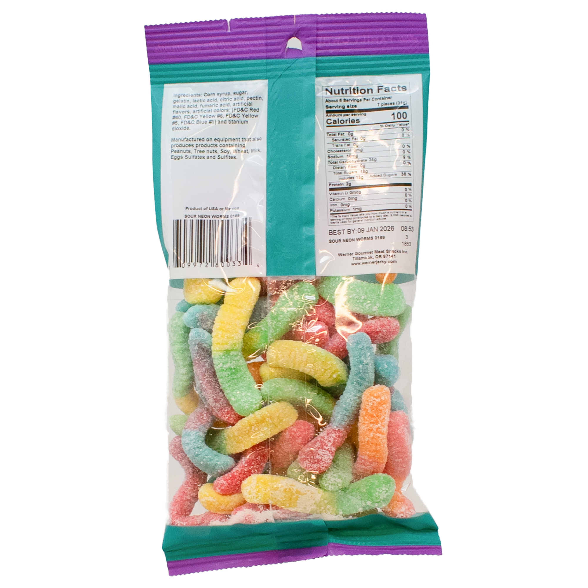 Sour Neon Worms