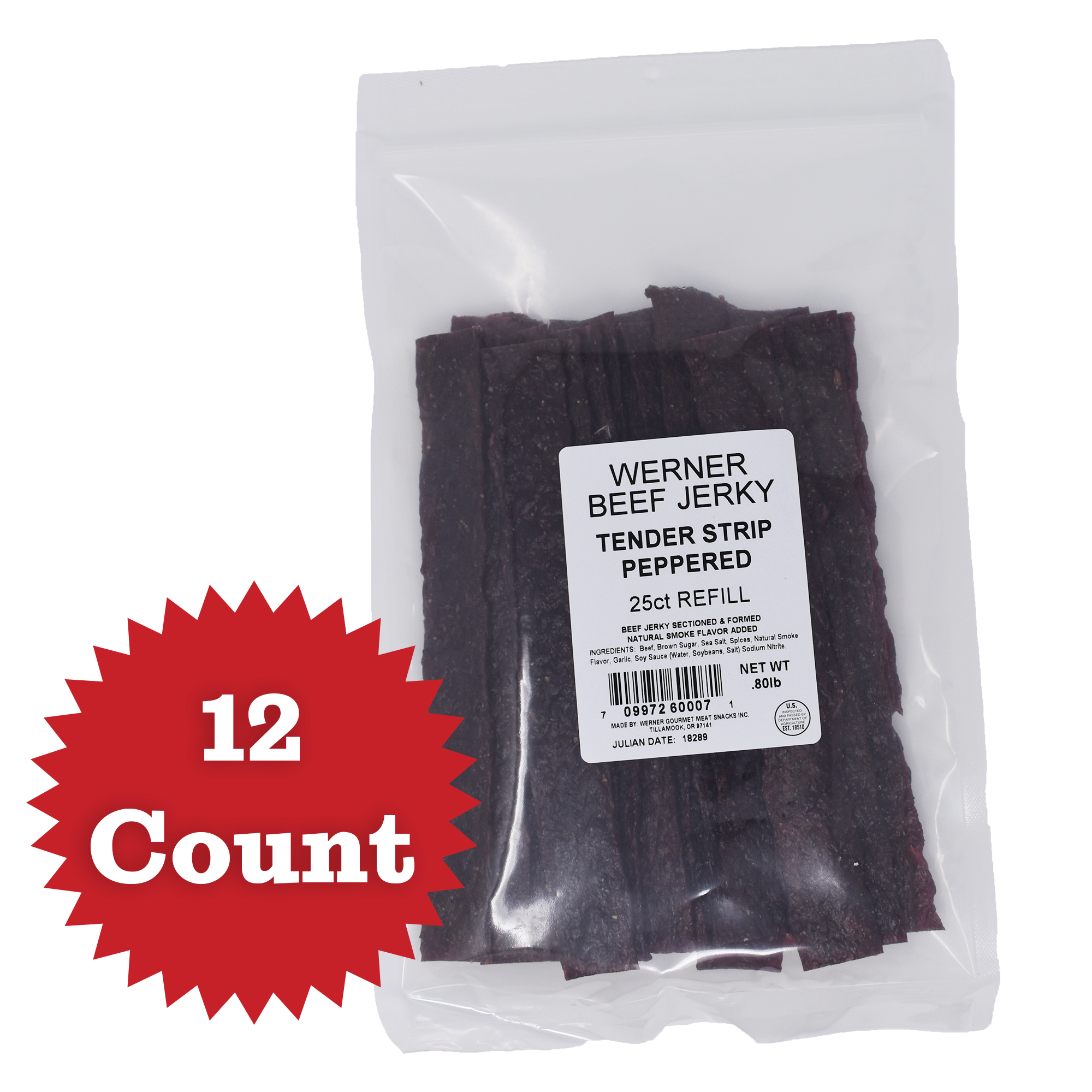 Tender Strip Peppered Beef Jerky